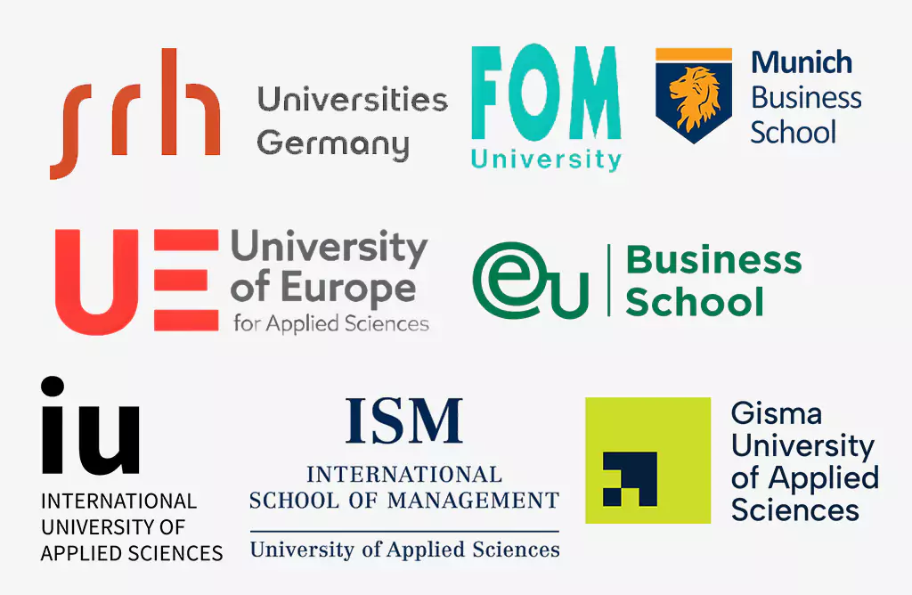 Logos of Various German Universities and Business Schools