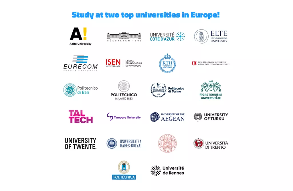 Logos of Top European Universities for Study