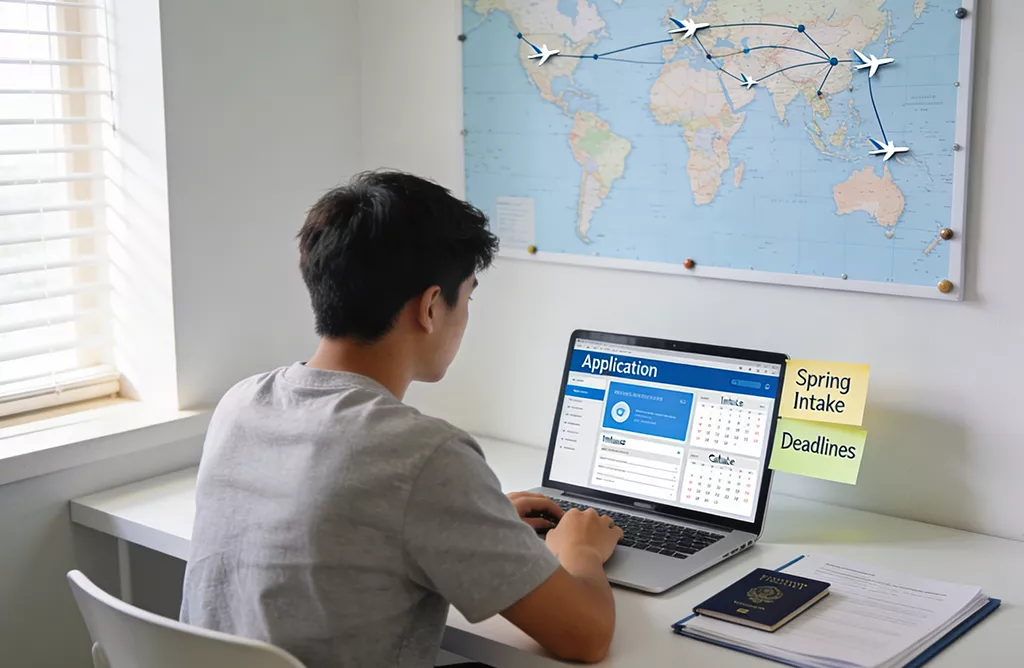 Student Checking Germany University Application and Spring Intake Deadlines