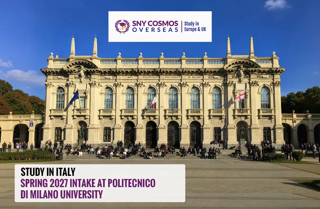 Study in Italy: Spring 2027 Intake at Politecnico di Milano University