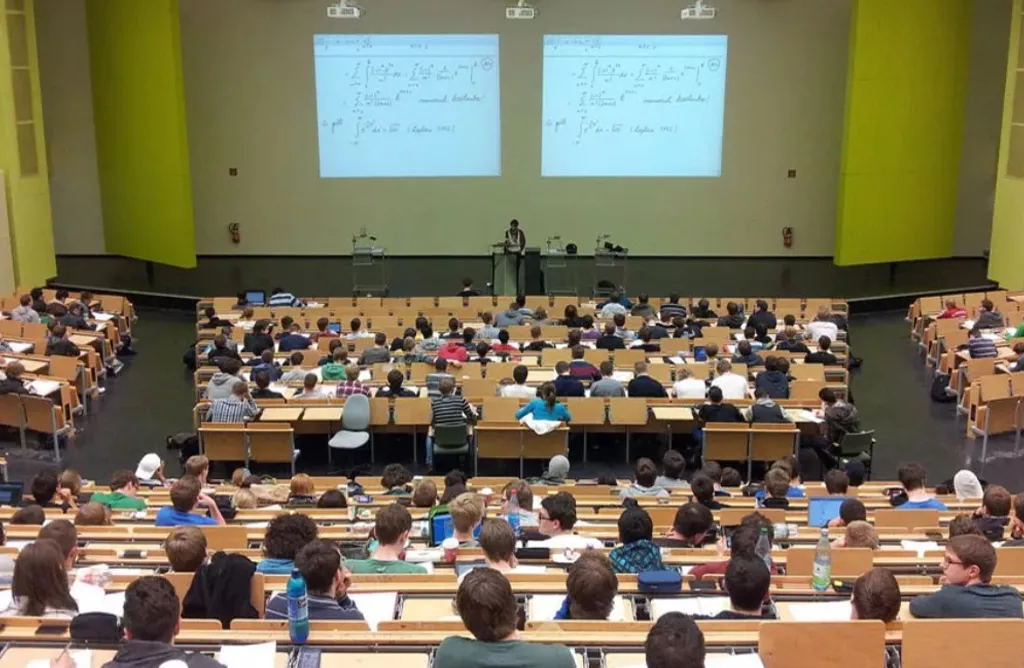 Students Attending an Academic Lecture at a Netherlands University
