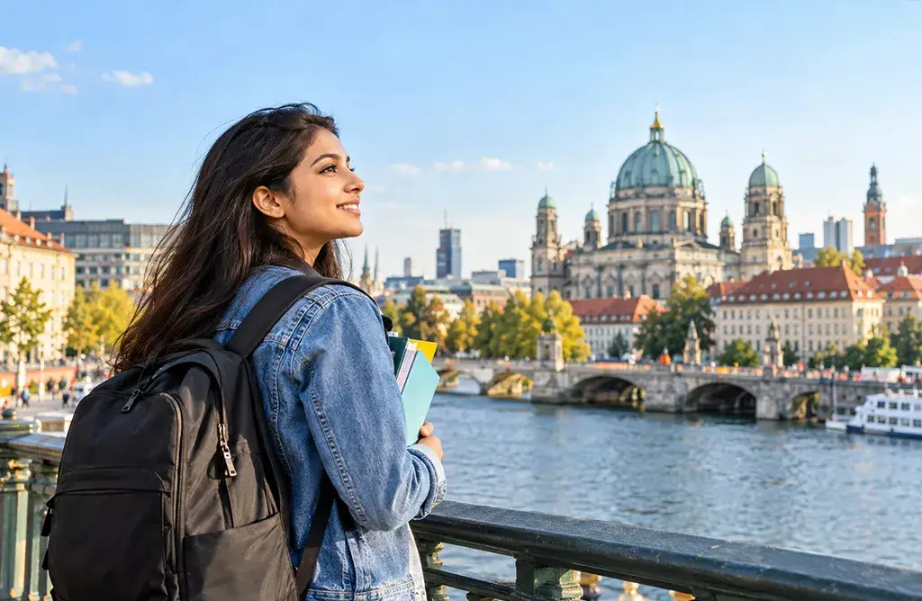 International Student Exploring Living And Study Opportunities In Germany