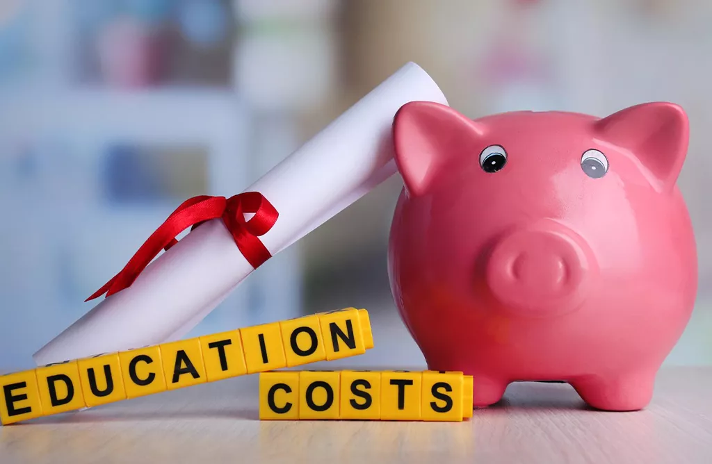Piggy Bank Representing Education Costs And Affordable Study Options In Germany