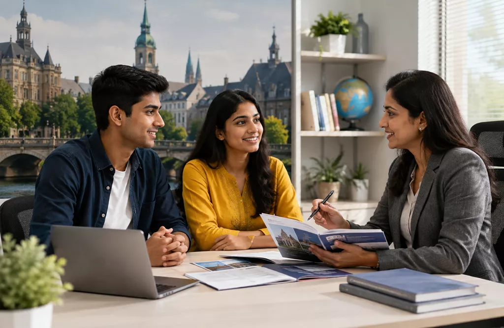 Students Consulting Abroad Education Experts for European Universities