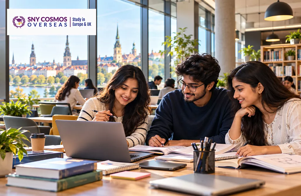 University Students Exploring Academic Courses and Research in Latvia